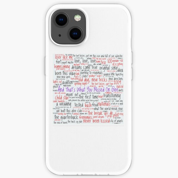 And That's What You Missed On Glee - Episodes iPhone Soft Case RB2403 product Offical Glee Merch