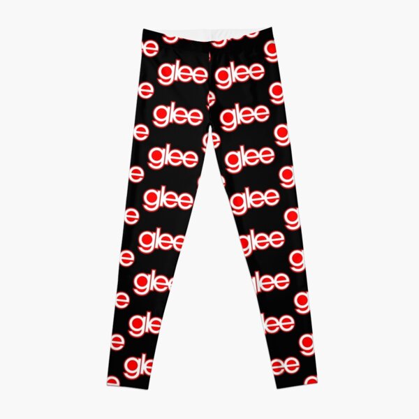 Glee logo red and white Leggings RB2403 product Offical Glee Merch