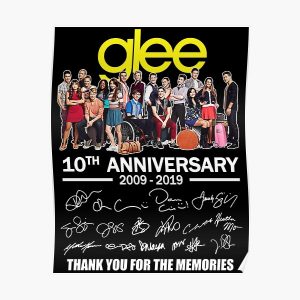 #Glee 10Th Anniversary All Cast Signed Thank You Poster RB2403 product Offical Glee Merch