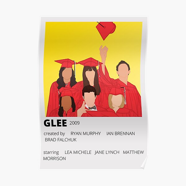 glee minimalist poster Poster RB2403 product Offical Glee Merch