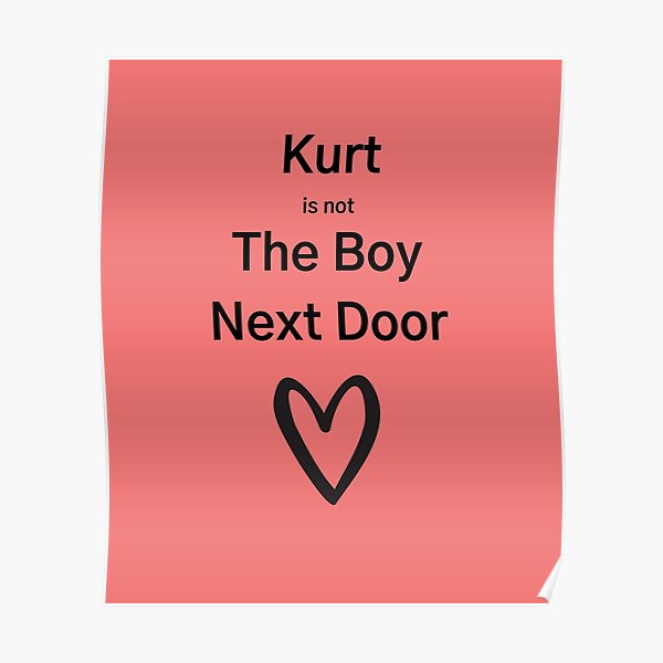 GLEE/Not the boy next door Poster RB2403 product Offical Glee Merch