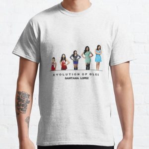 Evolution of Glee || Santana Lopez Classic T-Shirt RB2403 product Offical Glee Merch