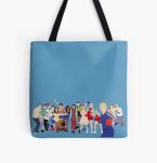 Glee Characters All Over Print Tote Bag RB2403 product Offical Glee Merch