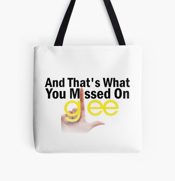 And That's What You Missed On Glee All Over Print Tote Bag RB2403 product Offical Glee Merch