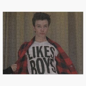 Kurt Hummel likes boys shirt Glee Jigsaw Puzzle RB2403 product Offical Glee Merch